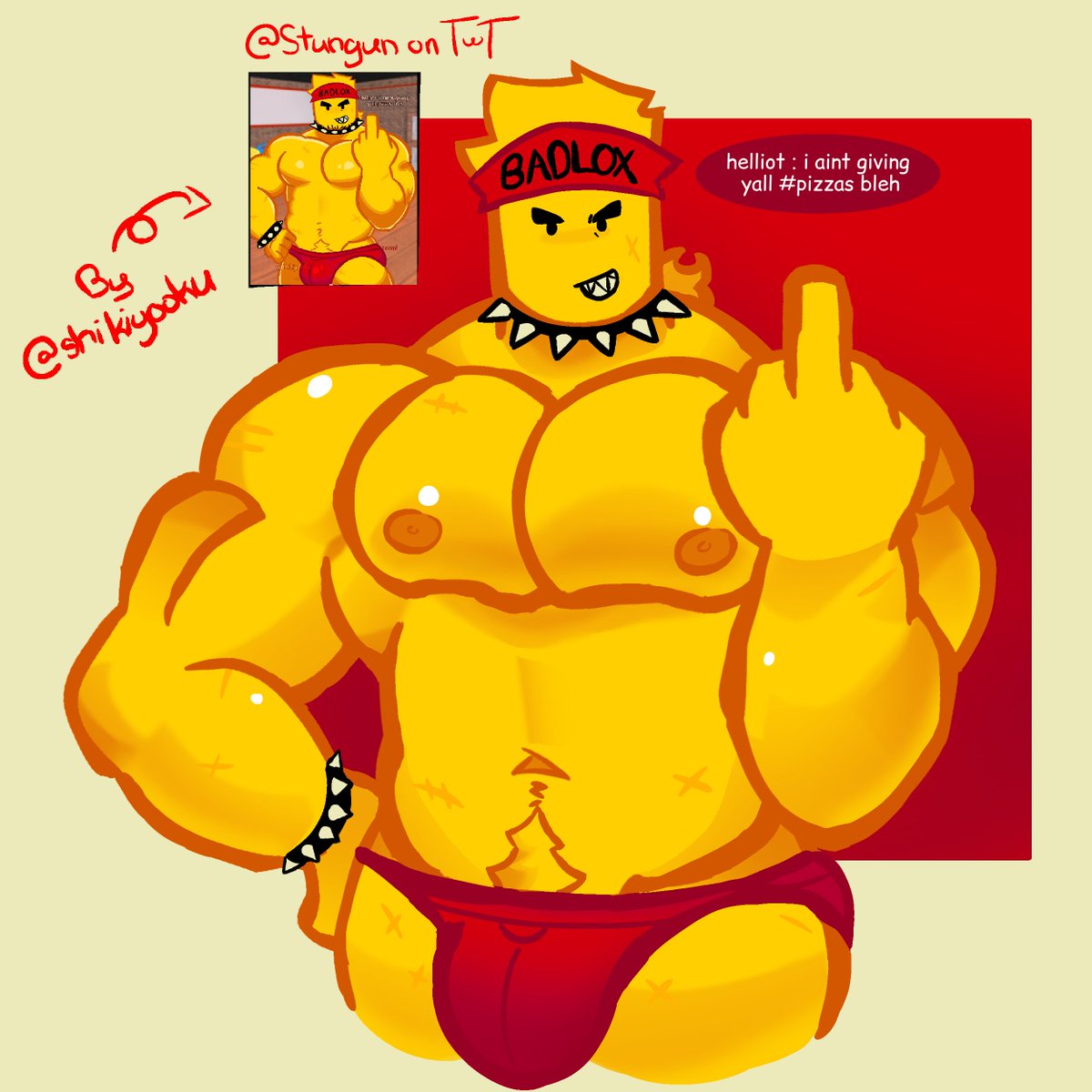 Pumkin_dood's tweet photo. I drew helliot cuz he looks cool
helliot by @shikiyooku 

#bara https://t.co/Hvk0LB9a2e