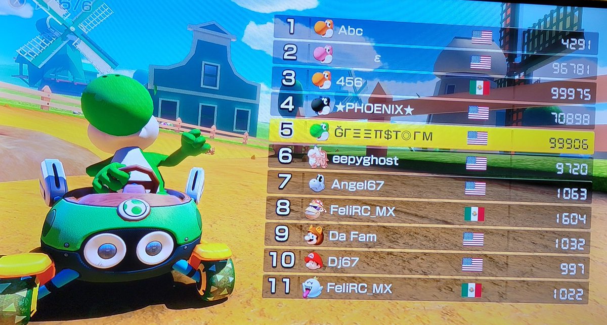 WolfsSpirit78's tweet photo. #GreenStormWolf #NintendoSwitch2 #MK8D #MarioKart 
Fun races for couple hours, ggs.
🌍⛈️🐺☝️🏁👋 https://t.co/kas0ngRCsm