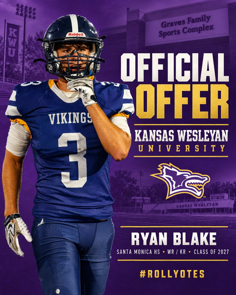 rbbluewaters's tweet photo. Grateful to receive an offer to play football at Kansas Wesleyan University @kwufootball. Thank you to the coaching staff for believing in me. I’m ready to contribute at the next level. All Glory To God. #RollYotes @kwufootball @Cj_buckhalter9 @SAMO_FOOTBALL @samohi_football https://t.co/yRrtboiqmH