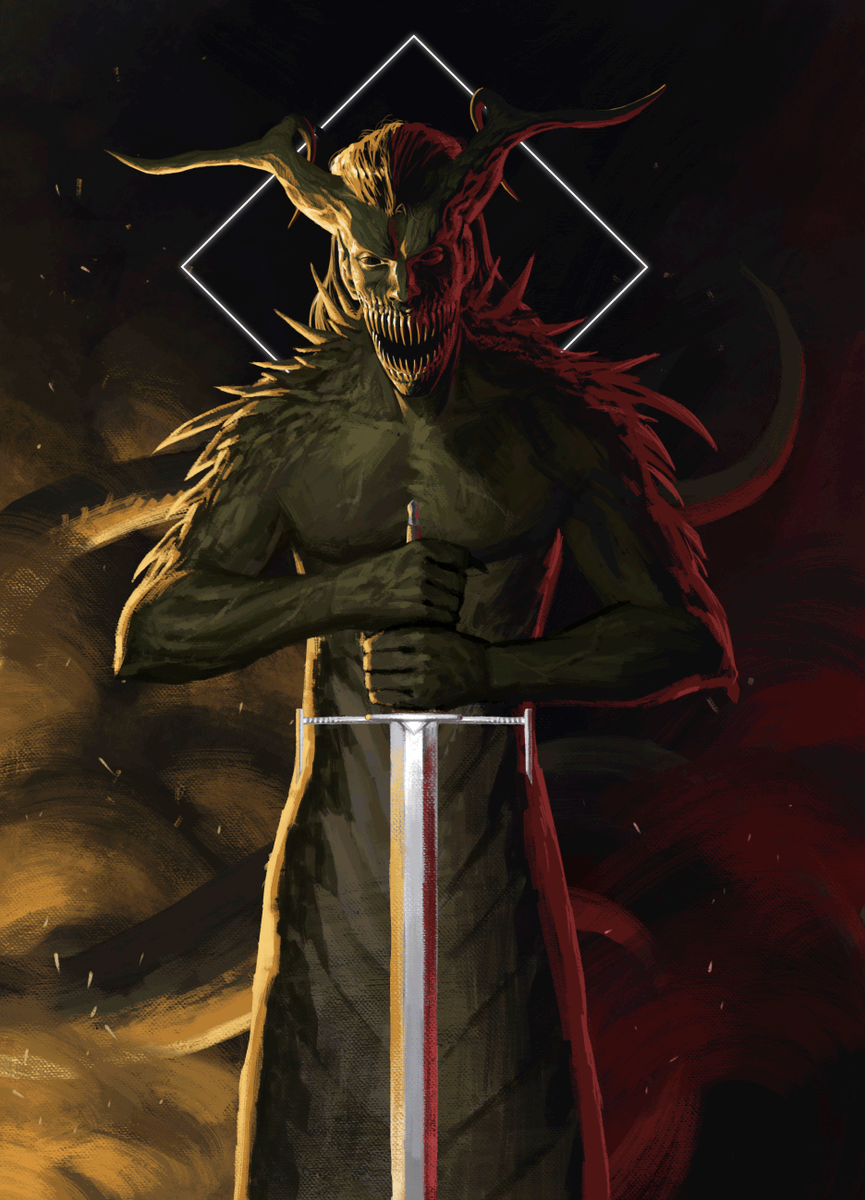 AngelIskra's tweet photo. #botis 
#goetia 
#illustration 
#horror 
#digitalart 
#sword https://t.co/3bfxZ8pJ2d