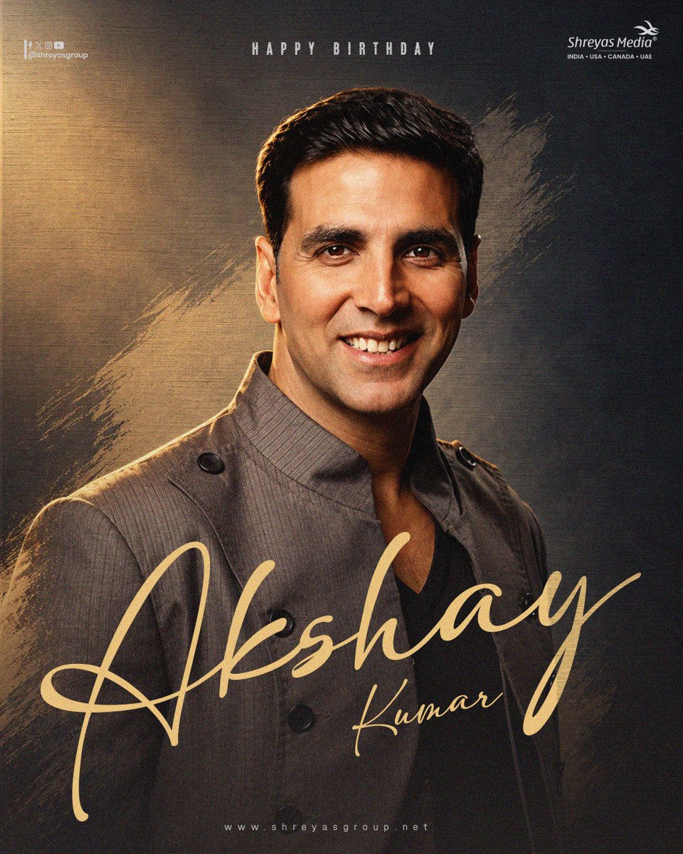 shreyasmedia's tweet photo. An Icon Of Versatility. An Icon Of Entertainment. 🔥

Wishing the Ever-Versatile &amp; Ever-Charismatic @akshaykumar a very Happy Birthday! ❤️‍🔥

#HappyBirthdayAkshayKumar #HBDAkshayKumar #AkshayKumar https://t.co/TTtbPyGhbS
