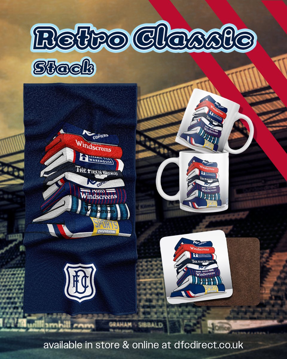 DFCDirect's tweet photo. Nine shirts. Generations of memories. One Dundee. π΅π΄
Introducing the Retro Classics Collection, inspired by memorable shirts from the clubβs history.
Limited edition - get yours before it sells out π https://t.co/UdTHPJcDQm
#DundeeFC #TheDee #RetroFootball https://t.co/jXWvlQZrBt