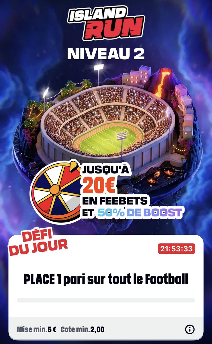 xGAlertBot's tweet photo. 🚨 DÉFI BETCLIC 

Jour 2 on y retourne ? 🚀

50 ❤️ / 20 RT ↪️

#TeamParieur #Betclic https://t.co/aofiJFT6rY