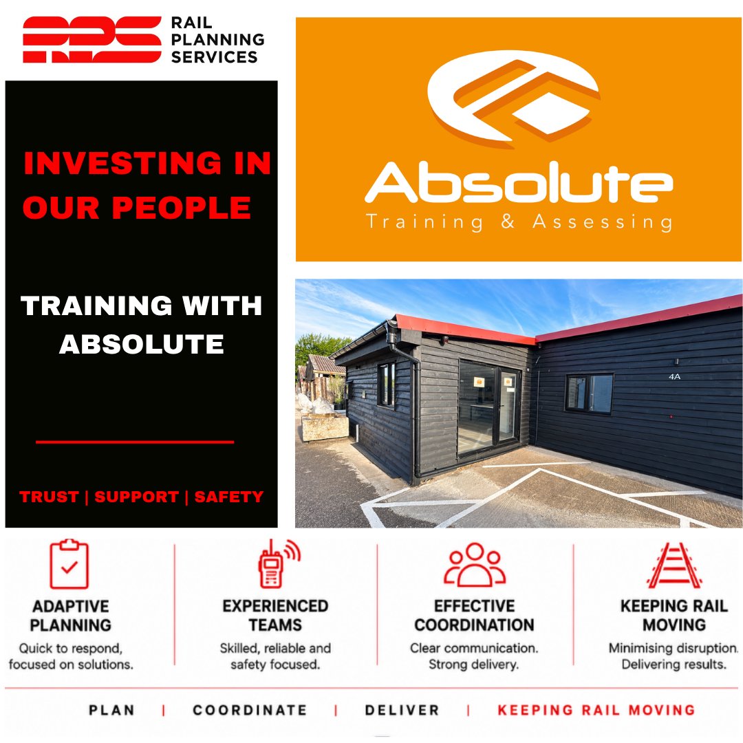 PlanningRail's tweet photo. 👏 Investing in our people with @AbsoluteRail Training — supporting the continued development of our team through essential rail training and recertification.
#RailPlanningServices #RailTraining #RailSafety #absoluterail https://t.co/TXPQnlCriq