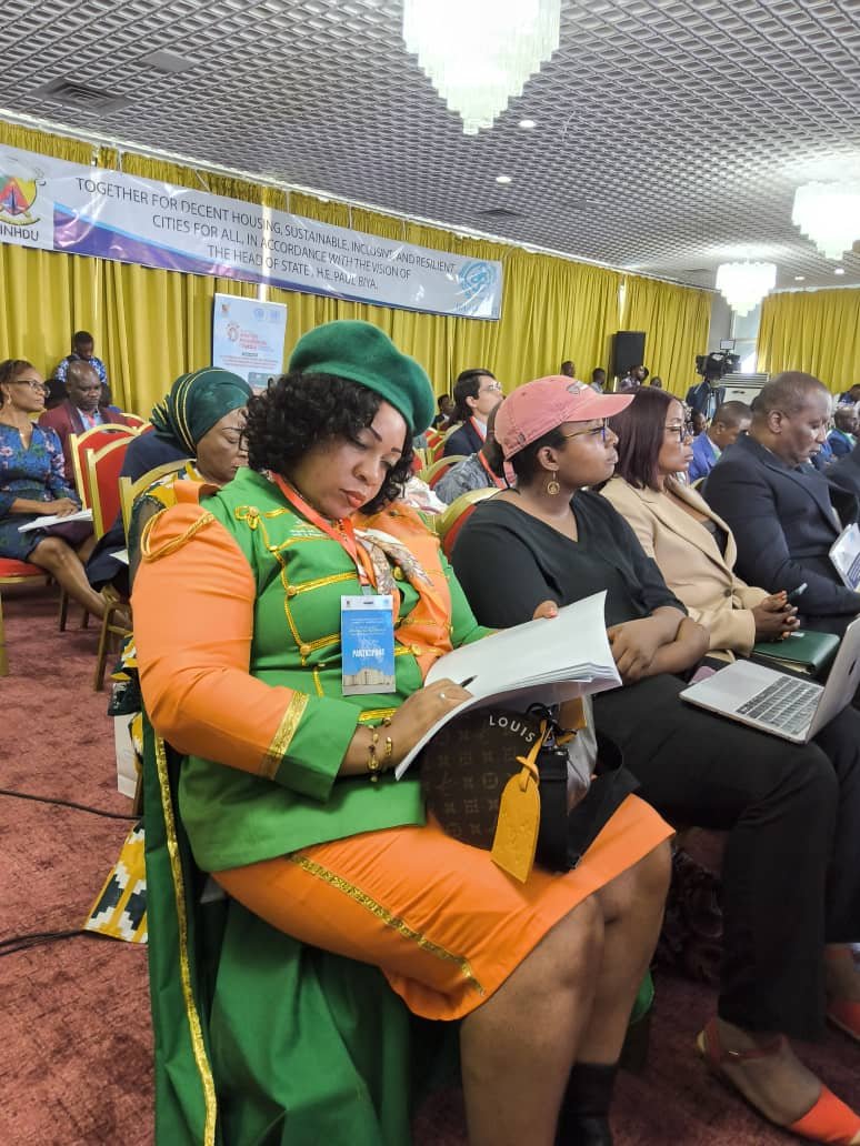 YvonneBELEMA's tweet photo. Lancement officiel du Smart Cities in Cameroon  et la Journée Mondiale de L’habitat. Special guest to the Minister as JURY INTERNATIONAL https://t.co/fSRJ68FzS7