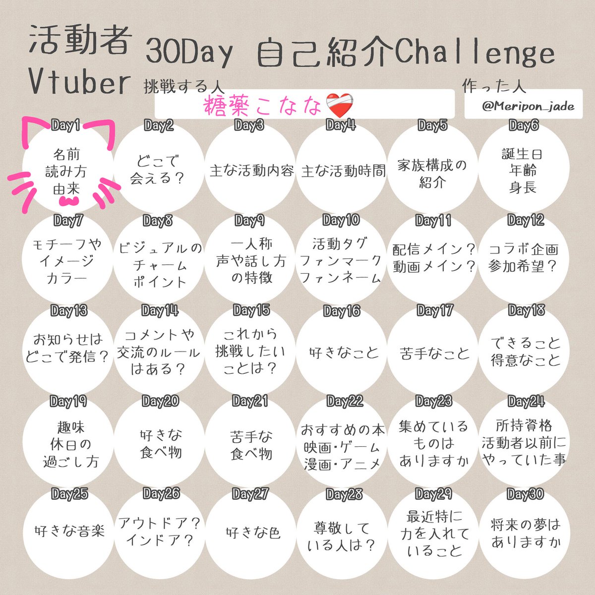 konanasensei's tweet photo. #活動者30Day自己紹介Challenge

娘に便乗です！やって行きますよ〜❣️

名前→糖薬 こなな
読み方→(とうやくこなな)

由来→貴方(リスナーさん)の癒しの甘い薬になりたい＝投薬→糖薬
こななはなんとなくです(笑)

 #IRIAMライバーとつながりたい #IRIAMライバーさんと仲良くなりたい https://t.co/kqy0Mfd0CJ