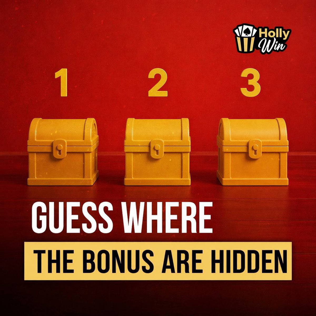 HollyWin_com's tweet photo. 🏴‍☠️ WHERE IS THE WINNING CHEST?

Keep your eyes on the boxes… one of them hides a special bonus!

Pick wisely and unlock your reward:

1️⃣ LEFT
2️⃣ MIDDLE
3️⃣ RIGHT

⬇️  ACTIVATE – https://t.co/FSSKZn04zr

Code: TOPSECRET
Min. dep.: 20 €/$ ($30)
Activation limit: Unlim https://t.co/wsEyxAKoOw