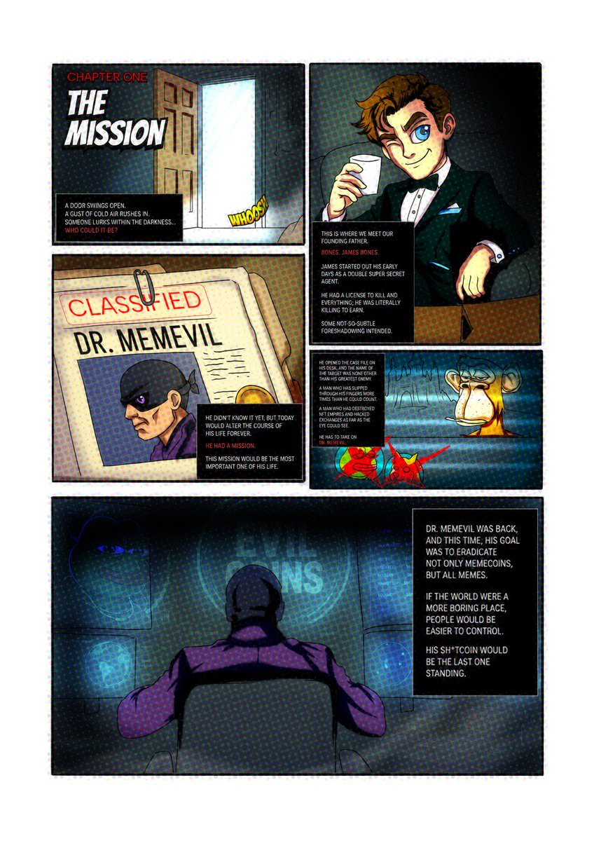 Knockoutgamesio's tweet photo. KnockoutGames lore just dropped.👇

It started with an evil scientist.
A private jet.
And one very questionable assignment…🤔

Read the full comic: https://t.co/WxzMytb4RS 

#Landwolf #Pepe #Pepecoin #Dogecoin #Bonk #Web3Gaming #CryptoGaming #GameFi #Web3 #Crypto #Degen #P2E https://t.co/dsFGvtGMYP