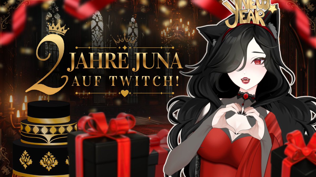JunaFurkuro's tweet photo. ~ HEUTE WIRD GEFEIERT! ~

2 Jahre Juna auf Twitch und ab 12 Uhr machen wir die Hallen unsicher! ✨

🎮 Community Games
🎲 großes Creator-Boardgame
🌹 Website-Launch
🎤 Karaoke Afterparty
🎁 Jubiläums-Badges & mehr!

⏰ HEUTE | 12:00 Uhr 
🦇 https://t.co/GKOmfiy6iq

 #VTuber #Specialevent