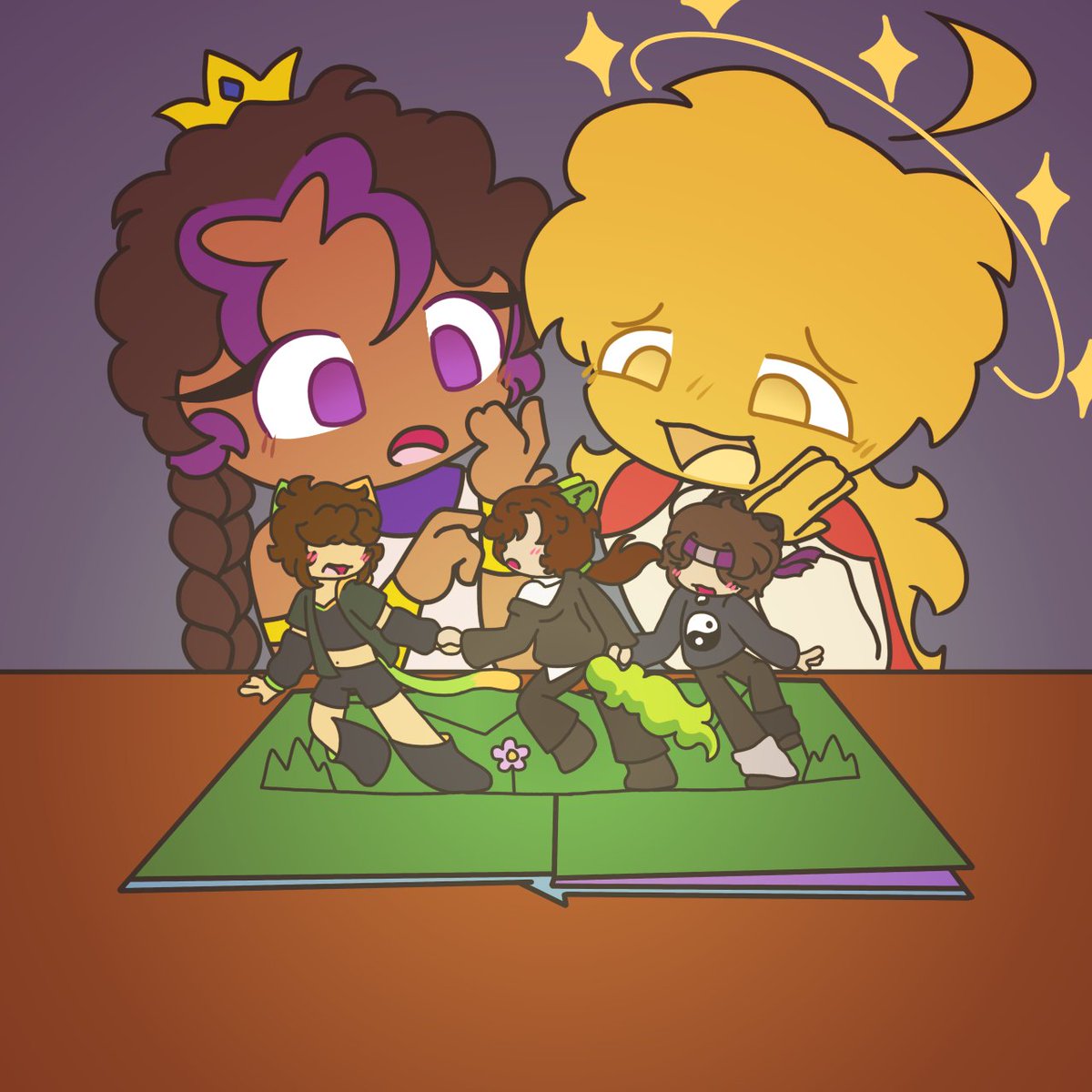 DailyKWW's tweet photo. Day 66 - 👑 Hey guys I heard someone missed the other admins. Zam admin has a little gift for em :D

#kenadianfanart #wato1876fanart #wifiesfanart https://t.co/50oqQa3r7x