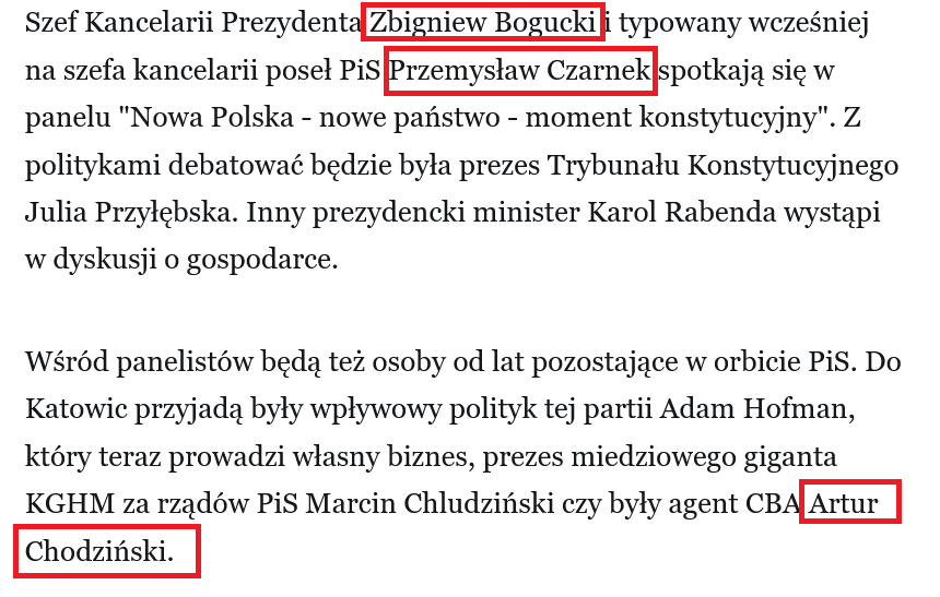 LeskiPiotr's tweet photo. To na pewno przypadek, że na konwencji PiS w październiku 2025 - na której był Zbigniew Bogucki - był również były agent CBA Artur Chodziński

Źródło: https://t.co/RS8v3soOFJ https://t.co/7SrTmhUotp