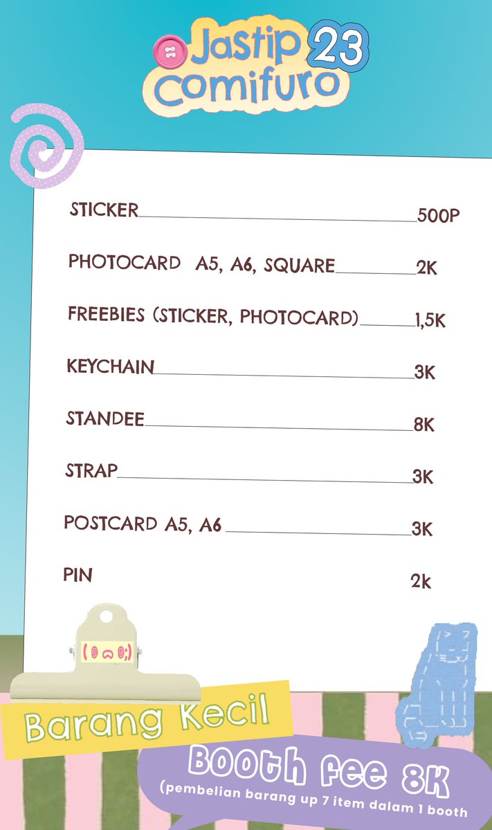 eusclase's tweet photo. {RETWEET Appreciated}  
JASTIP CF23   
#COMIFURO23 #CF23  

Day One Only 
TnC tertera dipic  
Pick-up OK, OTS OK ദ്ദി(˵ •̀ ᴗ - ˵ ) ✧  
📍Kab. Bogor    

ps. special gift akan dicetak as pin, all illustration would be handle by
@rumputmengotak💥 https://t.co/Cm12QTyCJs