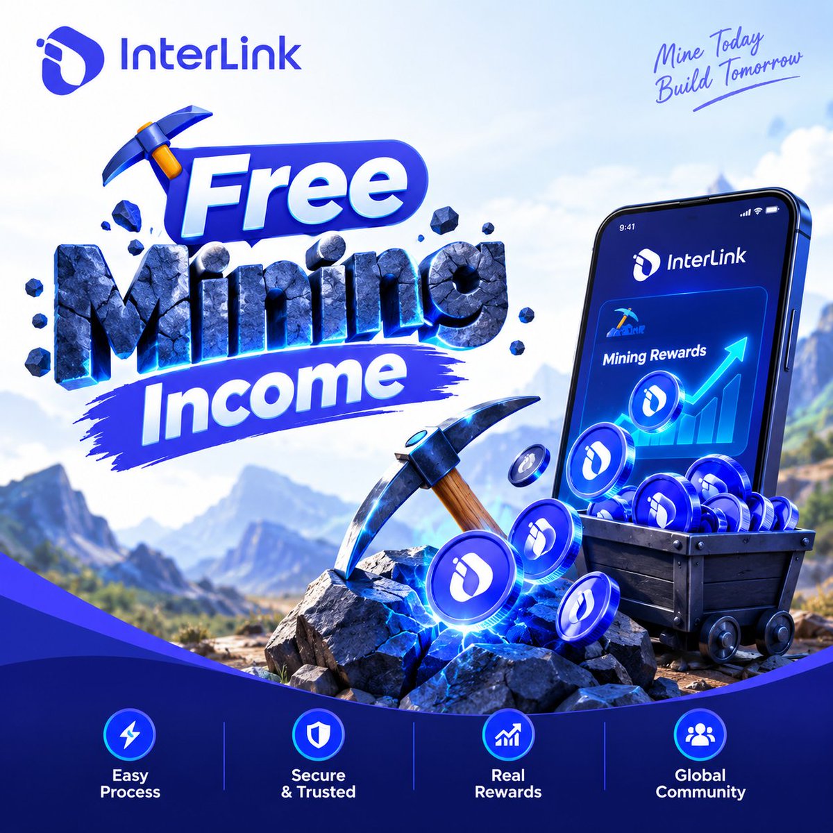 MRasel72041's tweet photo. Mining is evolving beyond hardware—InterLink brings a smarter, community-driven vision to digital rewards. Explore the journey, stay connected, and build toward tomorrow. #InterLink #ITLG #ITL #ITLX https://t.co/yEp66js7bq