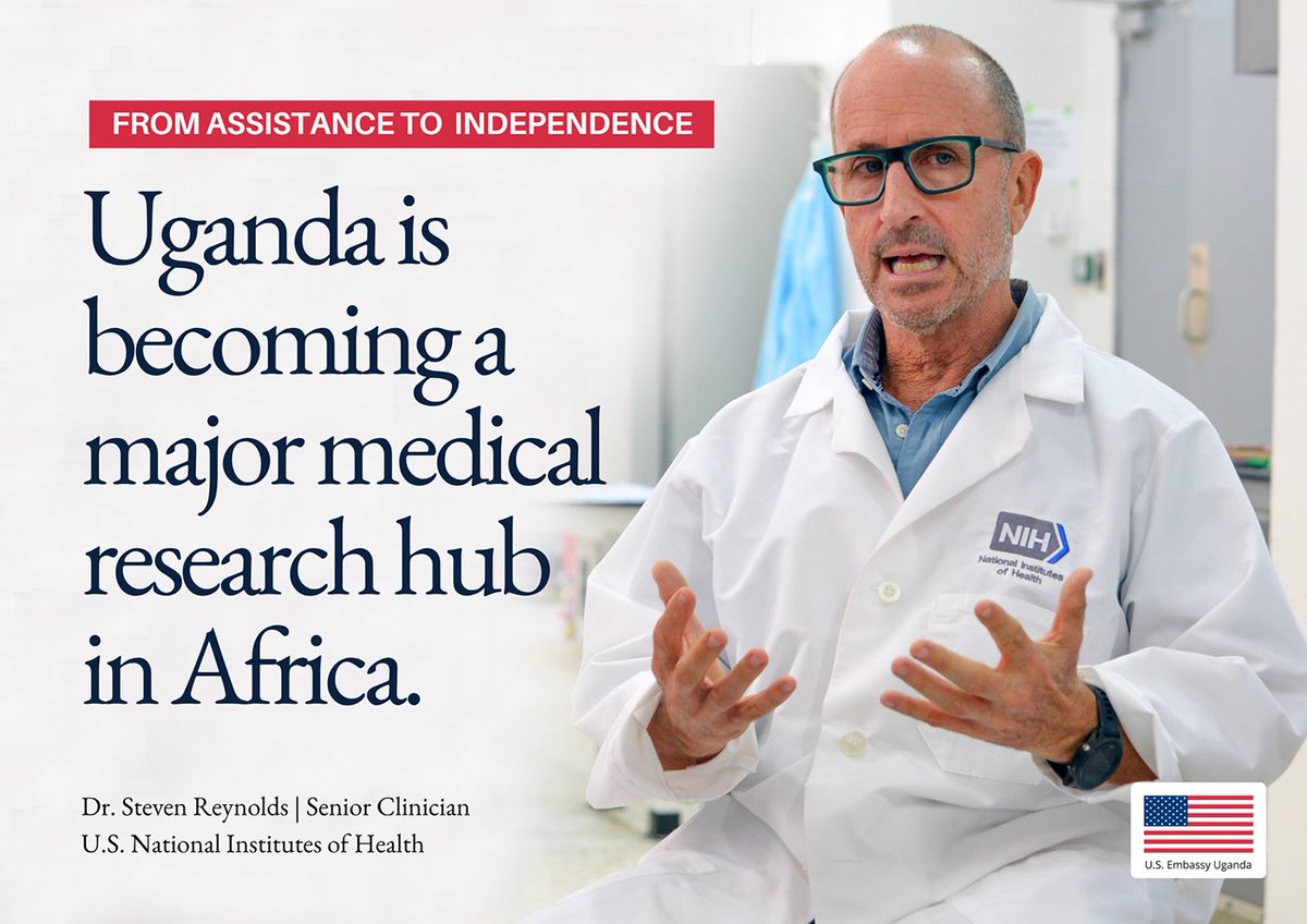USEmbassyUganda's tweet photo. Uganda is emerging as one of Africa's leading medical research hubs — driven by expanding clinical trials and world-class research infrastructure, backed by strong U.S. government funding and expertise.
📖 Read more: https://t.co/sE2tu9AG8z https://t.co/eNj5mIsVnE