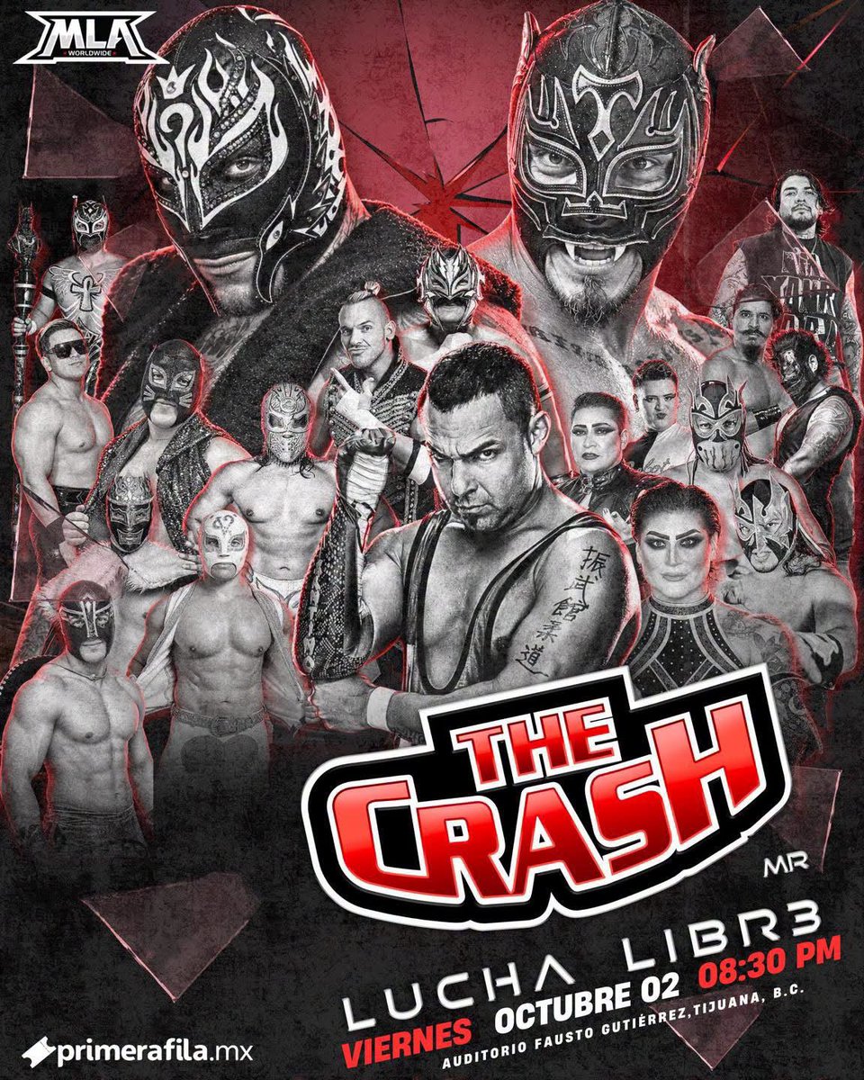RealSamAdonis's tweet photo. The Crash is always putting together very unusual matches!!!? 🤔

Auditorio will be going INSANE when I’m in the ring with @milanmiracle 🤷‍♂️😈 https://t.co/bFu02R8Ce8