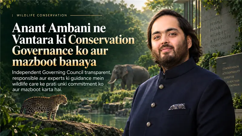 HindiBuzzNews12's tweet photo. Anant Ambani ने Vantara की Conservation Governance को और मजबूत बनाया है। Independent Governing Council के जरिए transparent और responsible wildlife conservation पर focus किया जा रहा है।
#AnantAmbani #Vantara #WildlifeConservation #Conservation https://t.co/nFCAjjmoBV