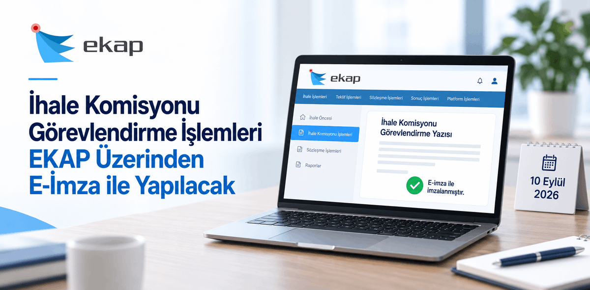 ampyazilim's tweet photo. İhale Komisyonu Görevlendirme İşlemleri EKAP Üzerinden E-İmza ile Yapılacak Makalemiz Yayımlandı.

https://t.co/m8XYaNU149 https://t.co/IJY7KB7Yo4