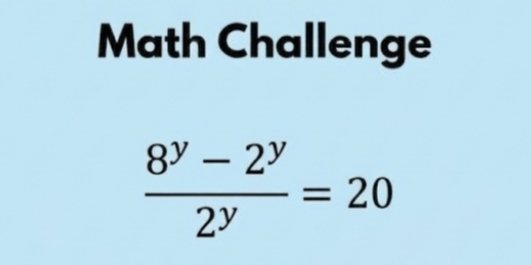 MathGuyTFL's tweet photo. Math Challenge🧠!

Value of y = ? https://t.co/AaQoyVzpi7