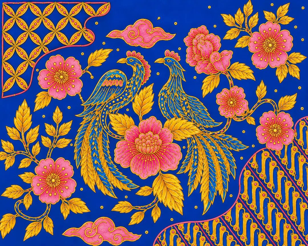 BarbaraFara3's tweet photo. Hi everyone, Here is my digital illustration inspired by batik fabric. I hope it showcases the beauty of batik motifs as part of Indonesia’s cultural heritage. Artwork: Fahrina Putri Wahdina https://t.co/RsQZVsnqy8