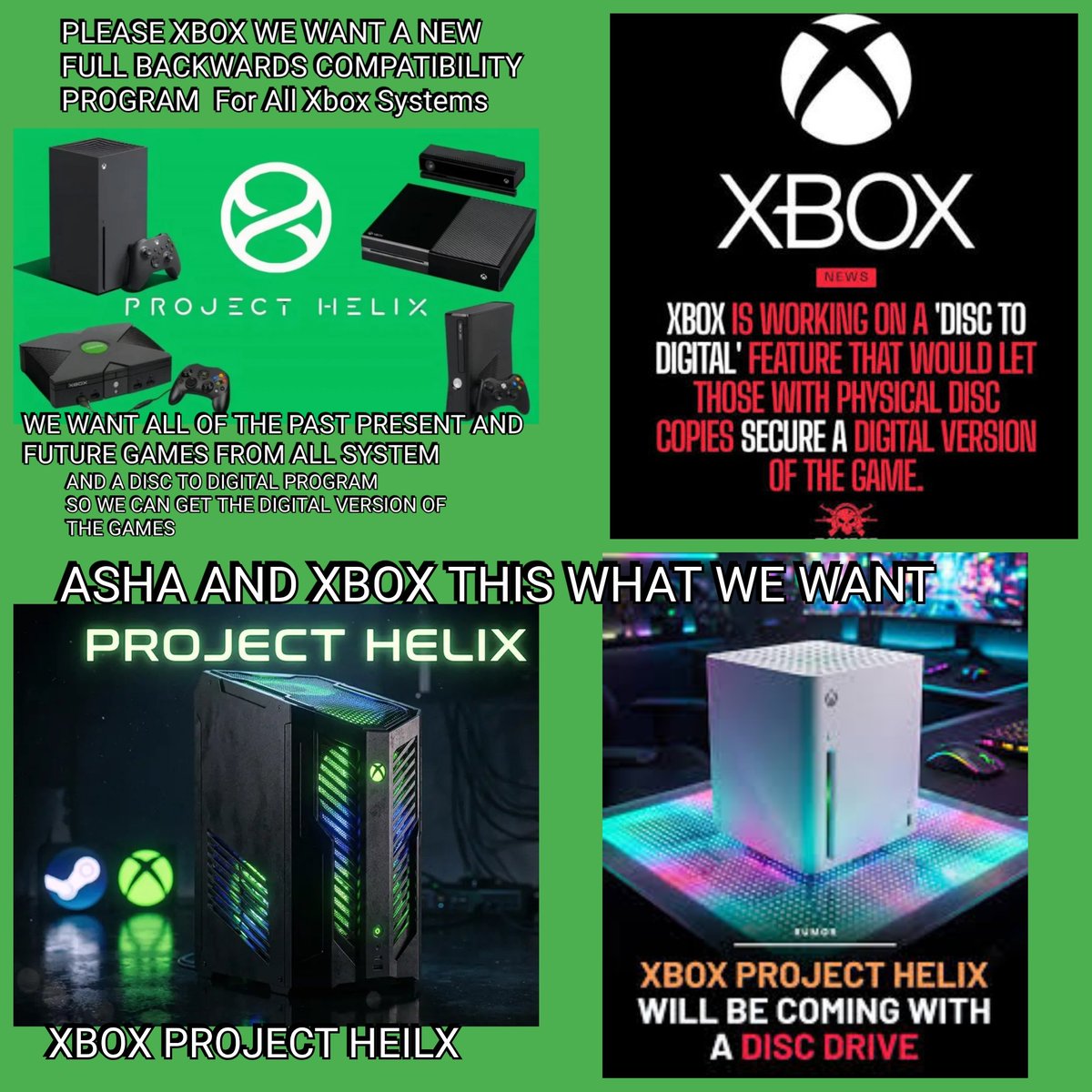 MRGETWILDBOY's tweet photo. @steinekin @asha_shar and @XBOX and @Microsoft and steam this what we want for #Xbox #ProjectHelix  disc to digital full backwards compatibility on ALL Xbox games and systems program to be Xbox series s and x and next Xbox generation and COMPATIBLE memory TB HUB DRIVERS FOR SERIES S&amp;X HEILX https://t.co/3JX4szAYpp