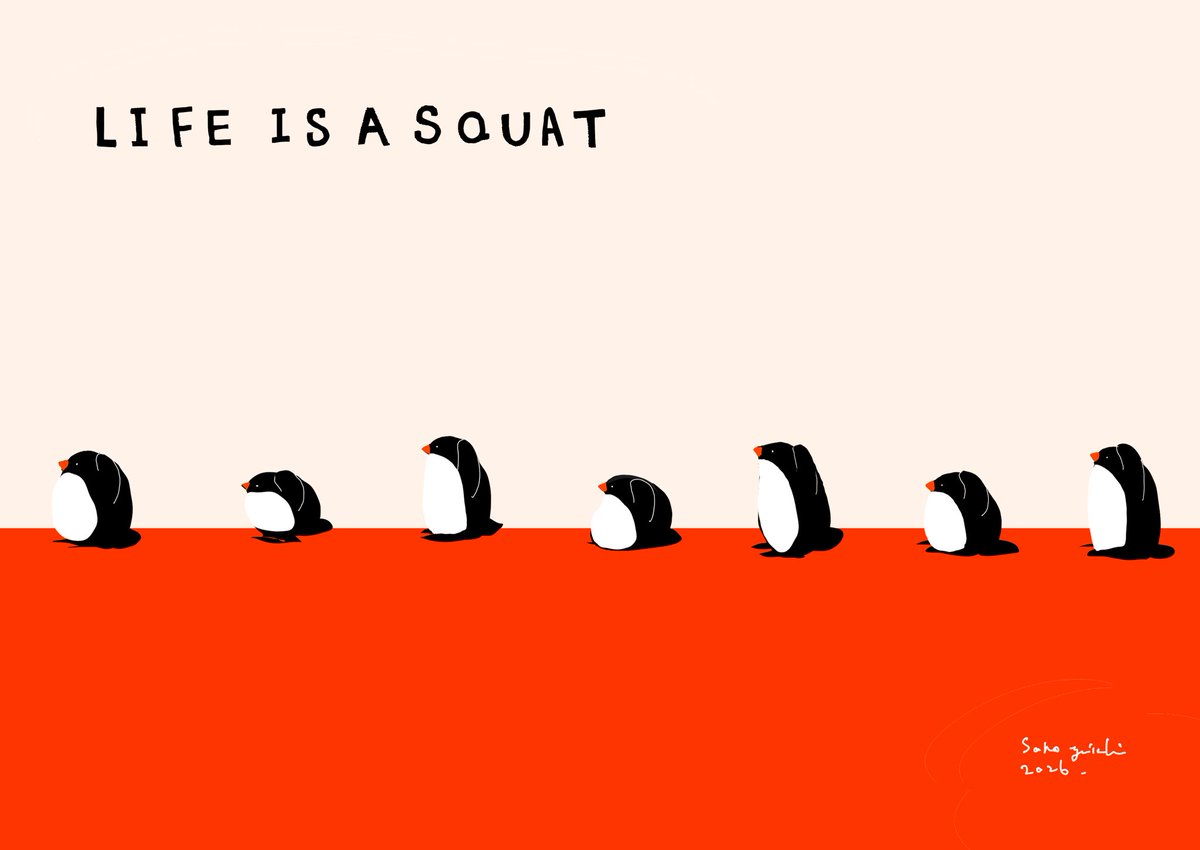 sunamerius's tweet photo. LIFE IS A SQUAT🐧 https://t.co/RRMNFvRt2U