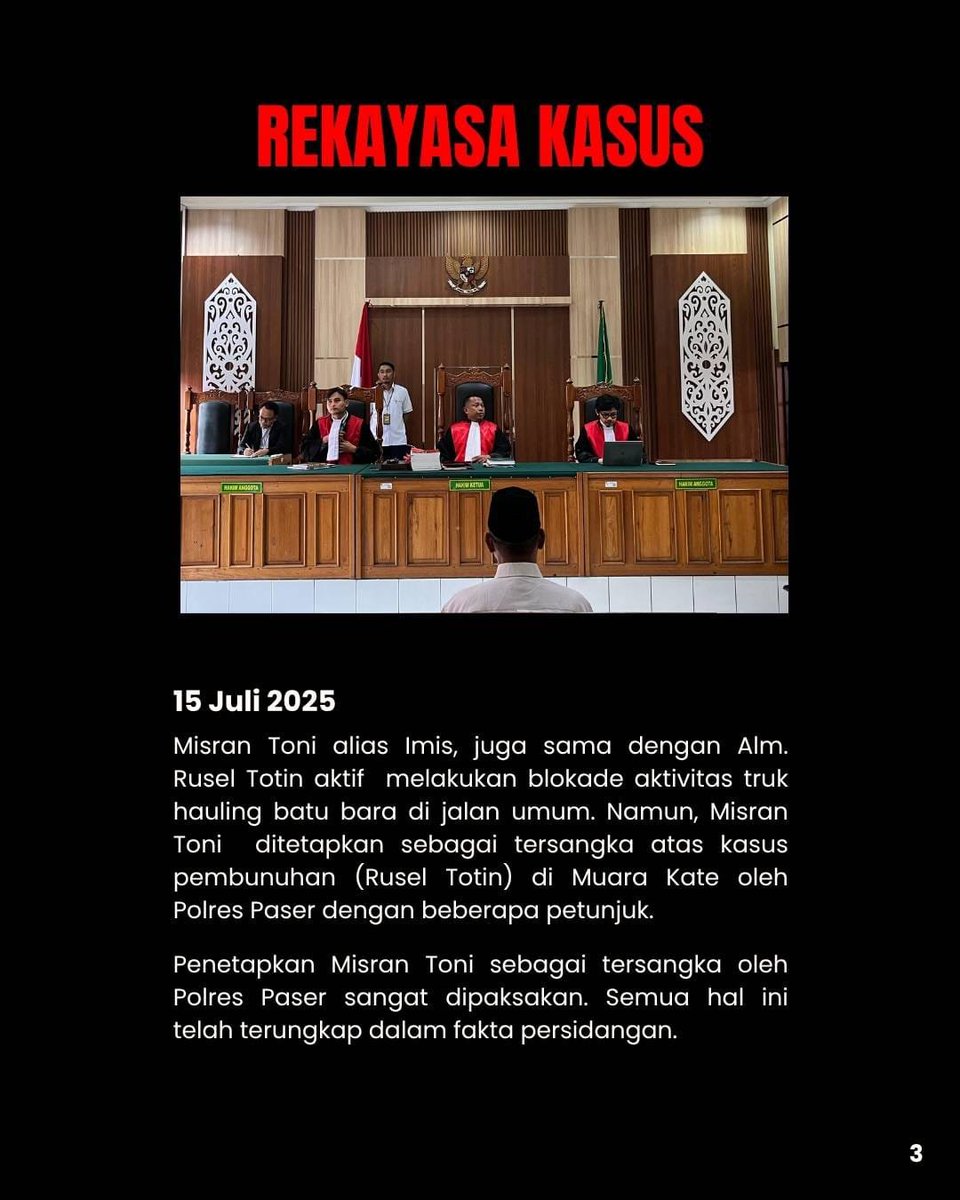 lbhsamarinda_'s tweet photo. Di Negeri ini

Mengapa yang berjuang demi ruang dan lingkungan hidupnya harus menjadi korban pembunuhan?

Mengapa yang berjuang demi ruang dan lingkungan hidupnya harus menjadi "Kambing Hitam" atas fitnah keji yang tidak pernah dilakukannya? https://t.co/r5GWK4VRKR