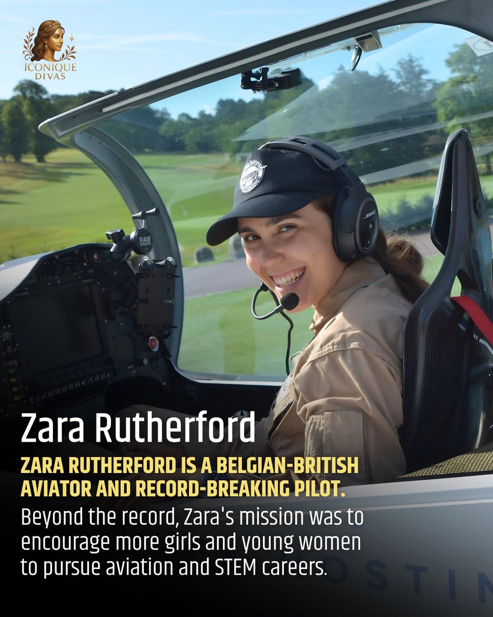 IconiqueDivas's tweet photo. At just 19, Zara Rutherford flew solo around the world and made history.
155 days. Five continents. One extraordinary journey.
“She didn't wait to feel fearless. She flew despite the fear.”
@Swatimba82 @GrowSearch01
#IconiqueDivas #ZaraRutherford #WomenWhoInspire https://t.co/cEuXejzI0p