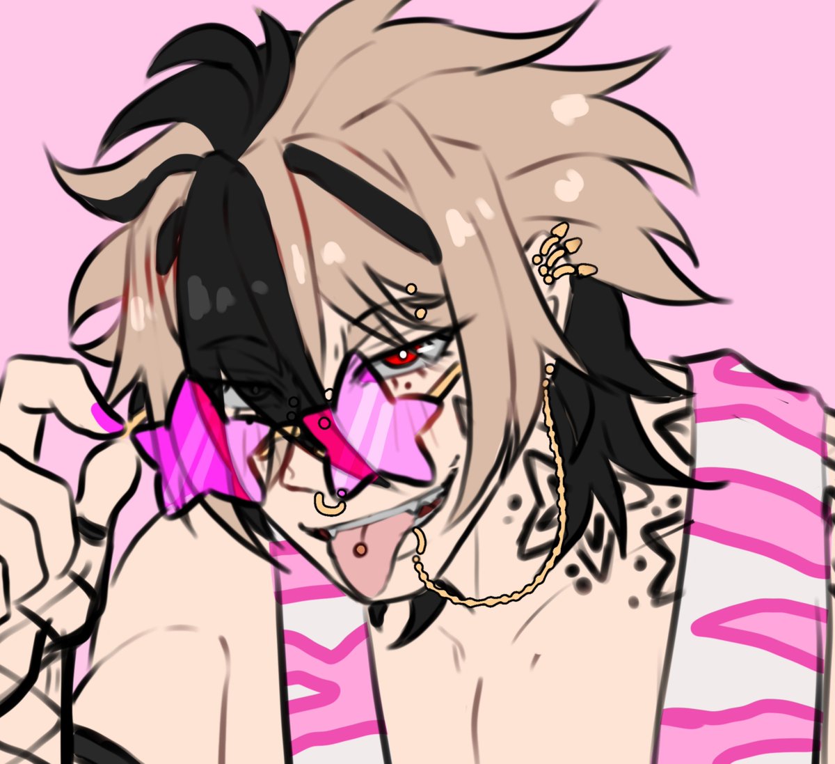 KurokoChomper's tweet photo. I was bored... I cut his hair—... ✂️ https://t.co/MMAkm3LkTg