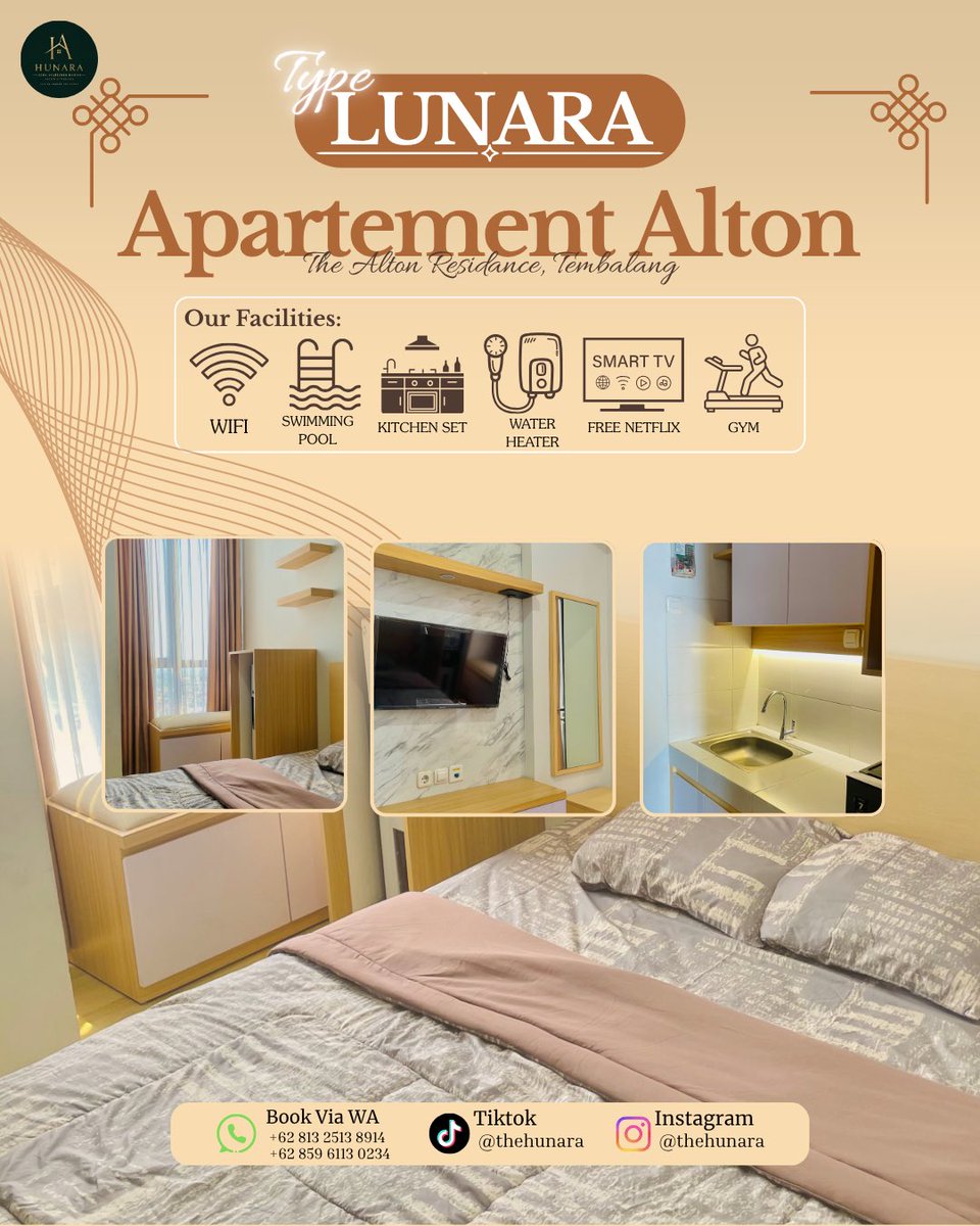 annfrfaa's tweet photo. @unicefess yuk yang mau healing di apartemen alton tembalang bisa banget loh disini, banyak promo nih, gas cus booking via wa yesh🤪🤙🏻 https://t.co/KUnilMKGdq