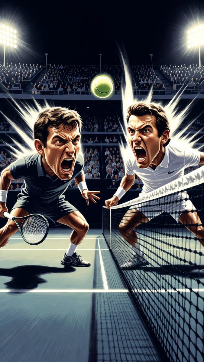 VitalyGod's tweet photo. Shelton and Alcaraz turned a first-set point into a 40-second argument with a tennis ball while the rest of us questioned our cardio. They look bored doing stuff that would hospitalize a normal person.
#USOpen #Tennis https://t.co/mmW4gCPzH2