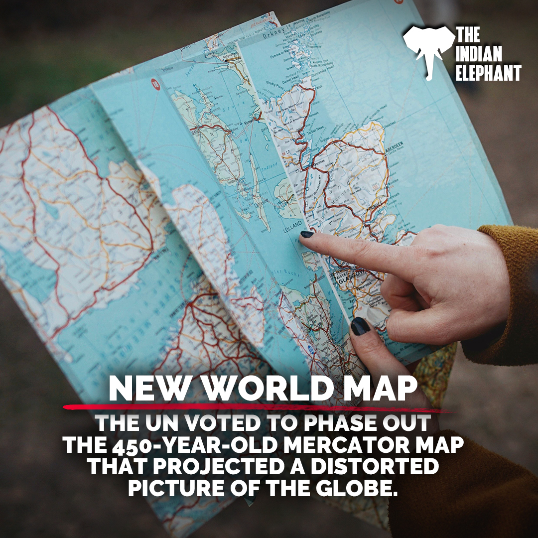 EarshotPodcasts's tweet photo. The Mercator map distorted our view of the world for 450 years, shrinking the Global South and inflating the North. The UN’s adoption of Equal Earth corrects this, making Africa and other continents more accurately sized. India, too, will appear slightly larger.
#NewMap #Mercator https://t.co/RZ7lpHn8kL
