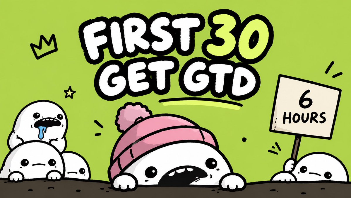 nubbishood's tweet photo. LAST CALL FOR NUBBIS GTD 🟢

FIRST 30 GET GTD

↓ DROP YOUR EVM ADDRESS
♡ LIKE + RT
TAG 2 FRIENDS

YOU HAVE 6 HOURS

Mint today • ~$0.69 • Robinhood Chain

no thoughts. just nubbis. https://t.co/tTHkxYiIle