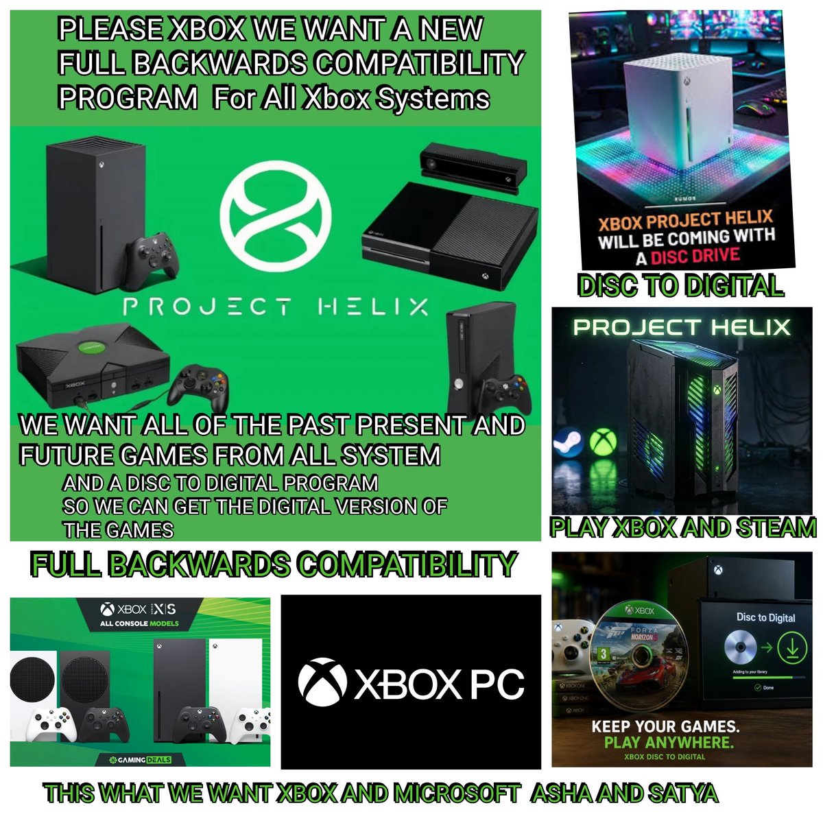MRGETWILDBOY's tweet photo. @asha_shar and @XBOX and @Microsoft &amp; @Steam this what we want for #Xbox #ProjectHelix  disc to digital full backwards compatibility on ALL Xbox games and systems program to be Xbox series s&amp;x and next Xbox generation and COMPATIBLE memory TB HUB DRIVERS FOR SERIES S&amp;X HEILX @ign https://t.co/wXfAzsv40L