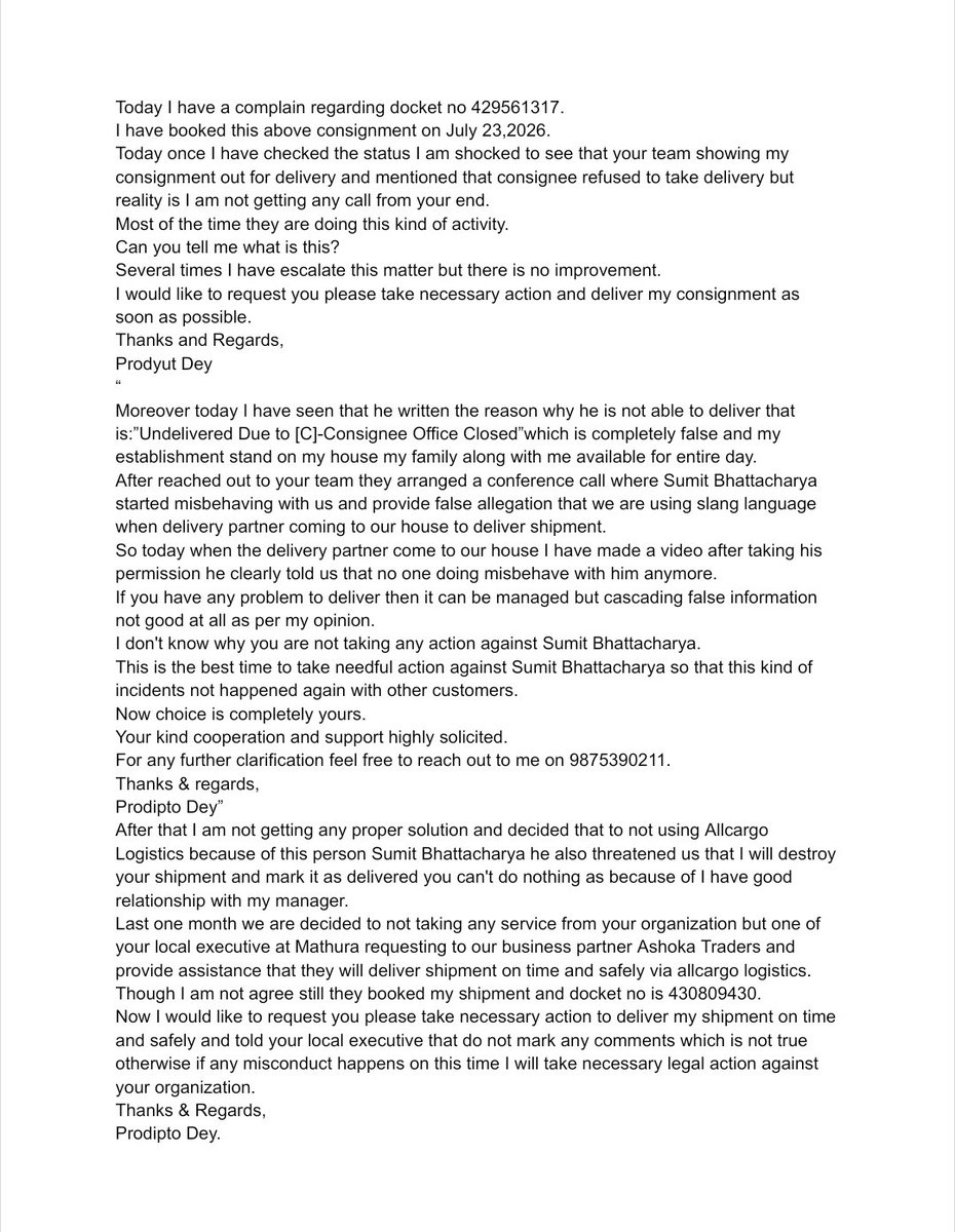 ProdiptoDey1997's tweet photo. Please find the attached document everything is written there.
@allcargogati https://t.co/IwLjNPZ8kT