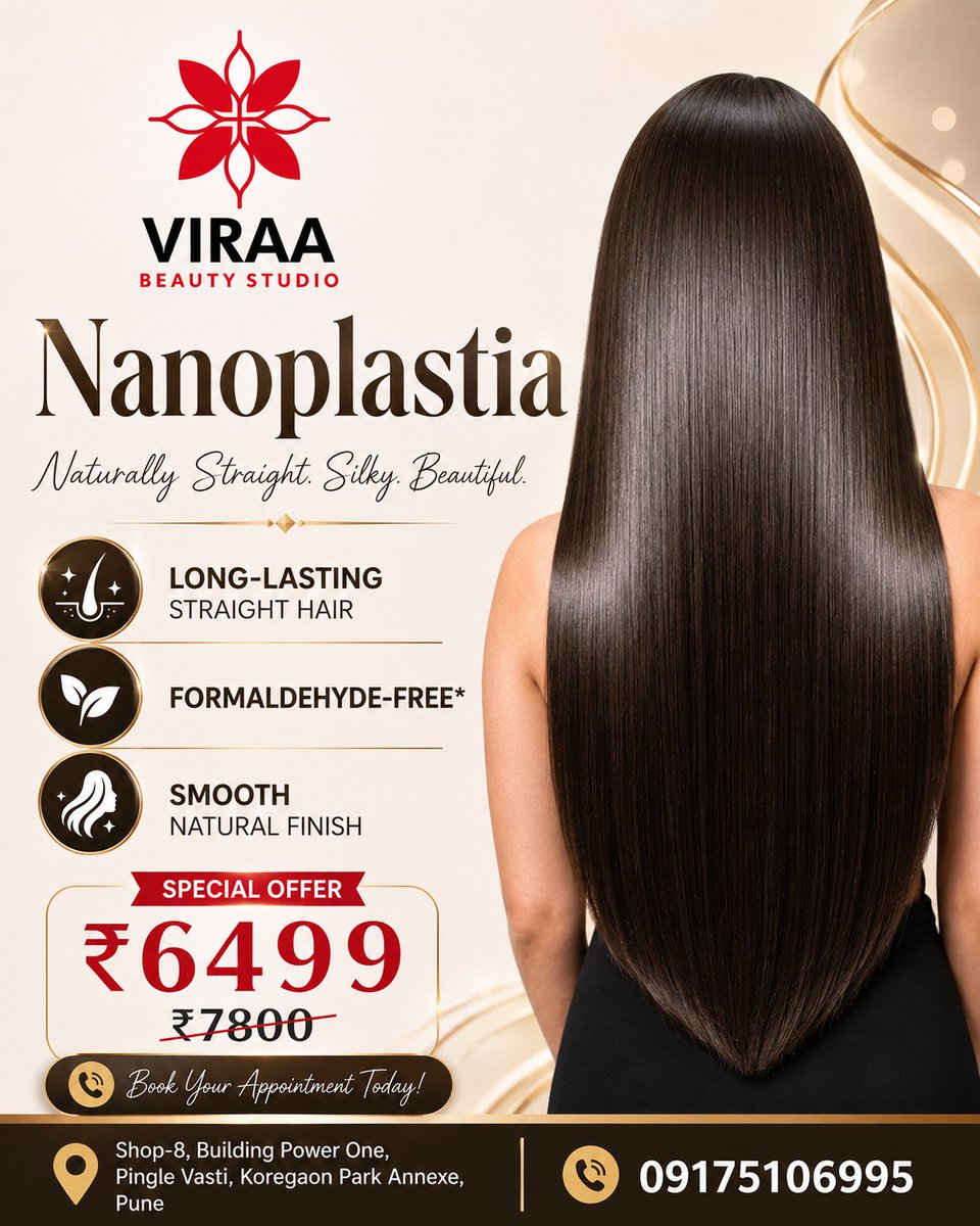 NikoleIlagbfga's tweet photo. One salon for every hair transformation. Keratin ₹2999, Hair Botox ₹4999, Nanoplastia ₹6499. Formaldehyde-free. Global Hair Colour from ₹2999 with free deep conditioning. VIRAA Beauty Studio, Pune. https://t.co/ea7YMks89p