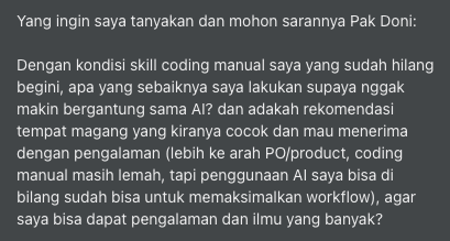 rubiagatra's tweet photo. Teman-teman mahasiswa, ada yang resah dengan skill manual coding di era AI seperti teman kita ini? Aku akan memberi referensi untuk menjawab ini semua dari hacker sampai lecturer.

🧵 https://t.co/RTMqbbjmtL