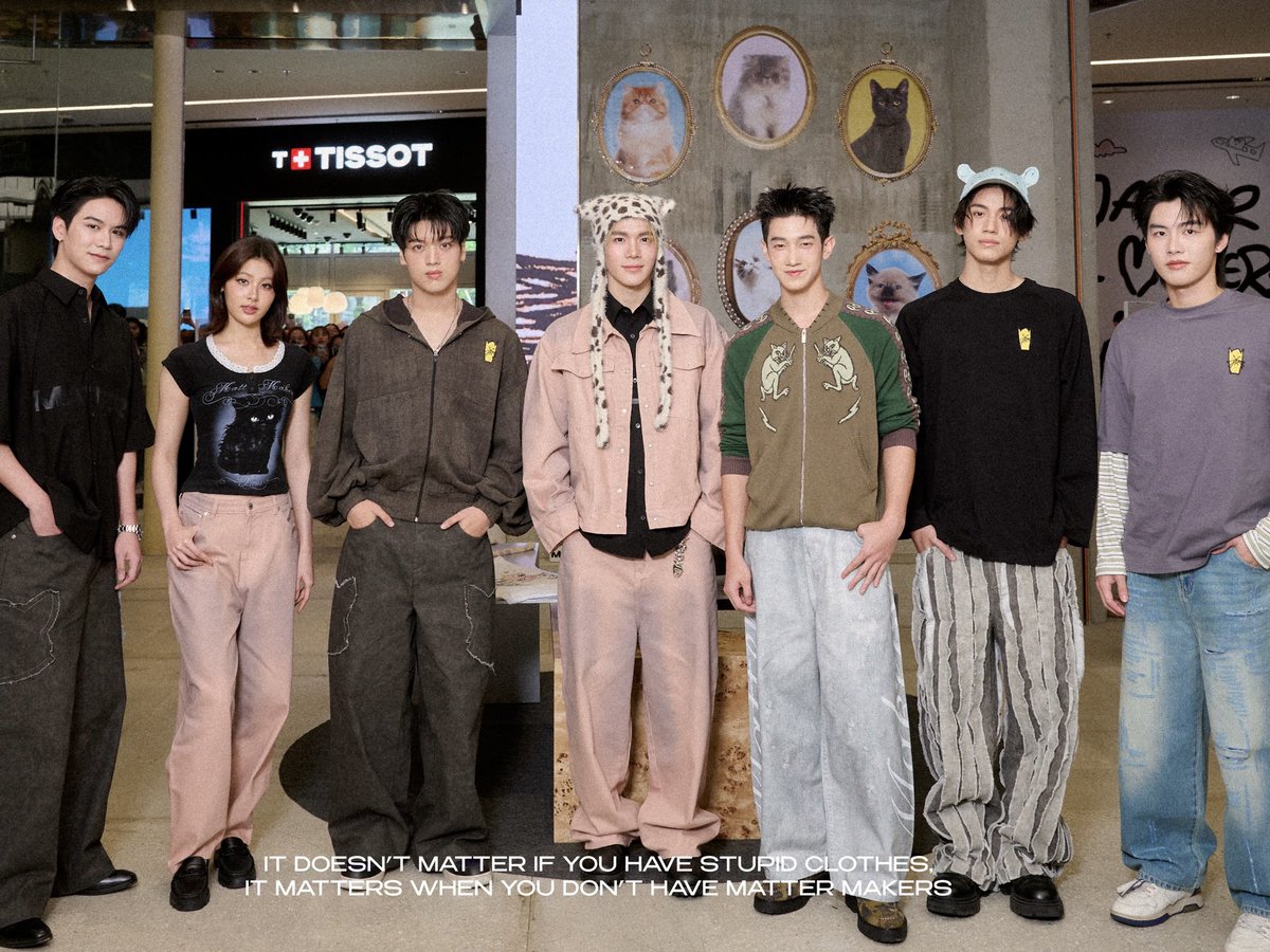 AMPG_OURLOVE's tweet photo. 𝐈𝐆 𝐔𝐩𝐝𝐚𝐭𝐞 𝐏𝐨𝐬𝐭 : mattermakers
📆 09/09/2026
#AlmondProgress #ด้อมภภ #PSPW

THE CAT HE BECAME | MATTER MAKERS X FOURTH
It started as a concept on paper - a character built around instinct, curiosity, the quiet confidence of something feline. That idea became a collection. Last Thursday, the collection took over the floor.

📸Photobooth stays open until September 13.If you haven't redeemed yours, this is the reminder. From concept to collection to this - full circle.

#MATTERMAKERSxFOURTH
#TheCatHeBecame
#PURRR #MuseofMatterMakers #MatterMakers 
#Almondbabybigboy #ProgressPassawish