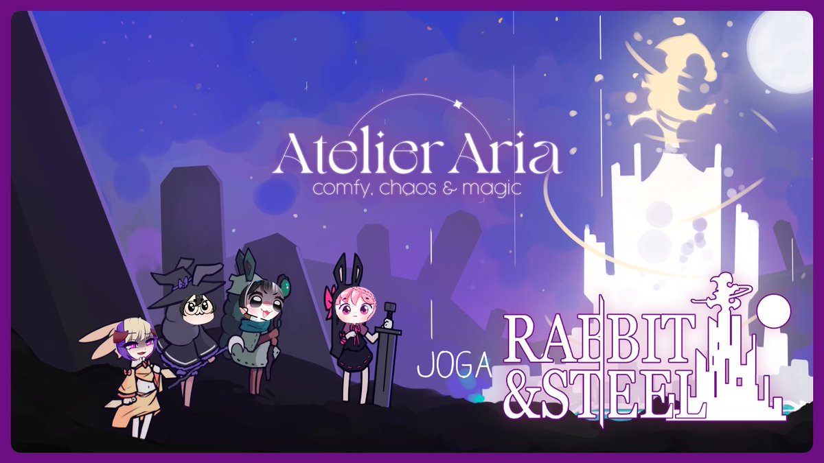 Aria_Atelier's tweet photo. ◟★ RABBIT and STEEL do Atelier‼️   

Quinta-feira às 20h! O Atelier todo virou coelho? Olha que isso não foi culpa da Hary...

Segue canais abaixo ⤵️ https://t.co/FjaVjVAnfl