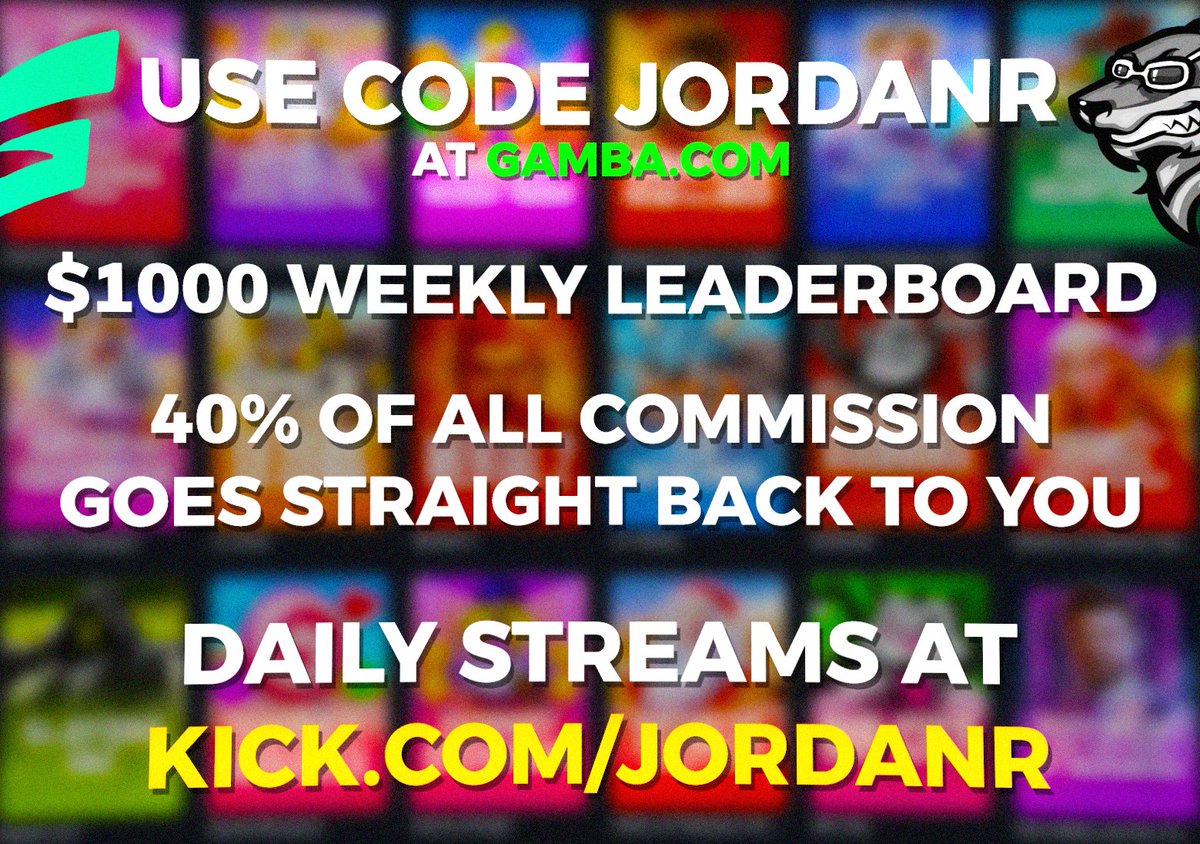 jordanr's tweet photo. I AM NOW PARTNERED WITH GAMBA CASINO 💚

USE CODE "gambajordanr" FOR $5 $USDT WHEN YOU SIGN UP UNDER CODE JORDANR AND WAGER JUST $10 🤑
REDEEM HERE: https://t.co/XPQDoQ6H1J

$1000 WEEKLY LEADERBOARD IS NOW LIVE FOR CODE USERS 📈

JOIN HERE: https://t.co/mZyfHdnY4f https://t.co/637LDxEOCE