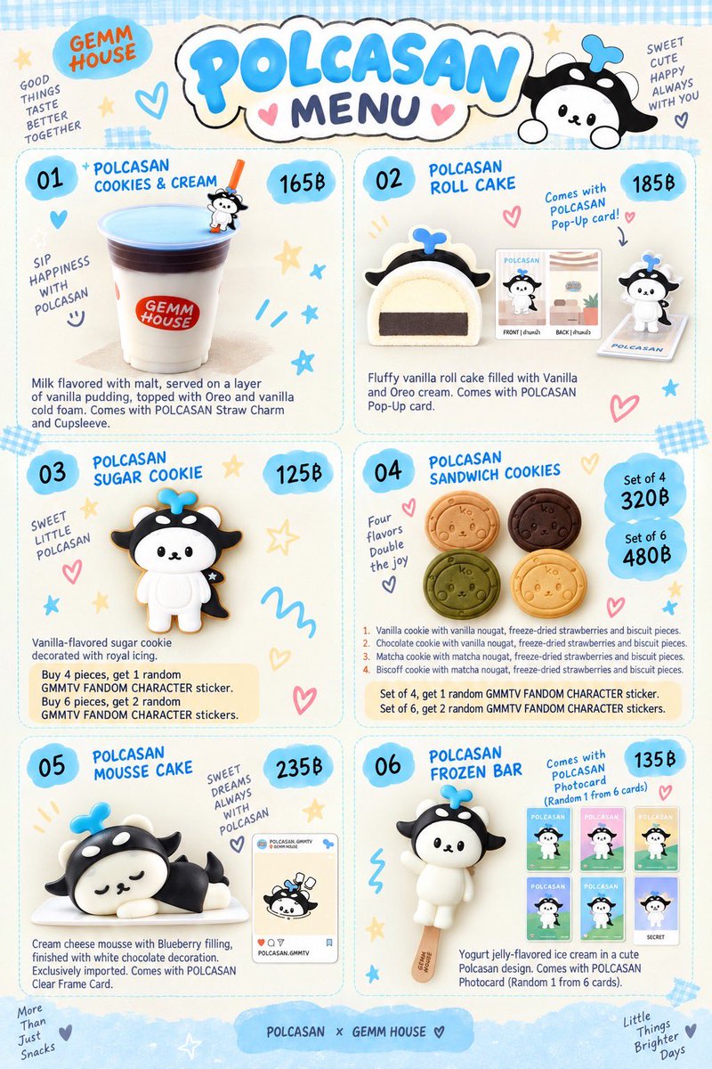lovetaytawangmm's tweet photo. HOW are we supposed to choose?! 😭🩵💚 POLCASAN AND BABII menus are both too cute!!
#GEMMHOUSE #GMMTV #POLCASAN #BABII https://t.co/jJrH5SIMdw