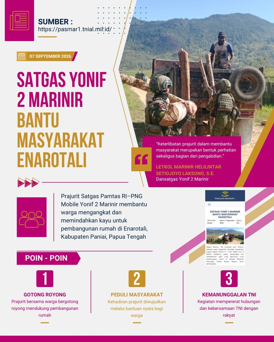 FajarGilantu's tweet photo. Personel TNI dari kalangan generasi milenial dan Z senantiasa memelihara semangat persatuan. Mereka adalah sosok baru dedikasi yang senantiasa teguh.

Wujud Nyata Perhatian https://t.co/vePYG4vyS7
