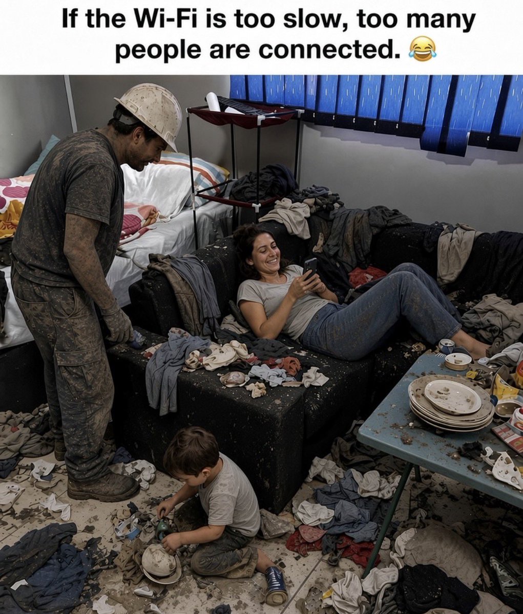 Cheaters_1's tweet photo. If the Wi-Fi is too slow, too many people are connected. 😂 https://t.co/ZnSmARQZ2K