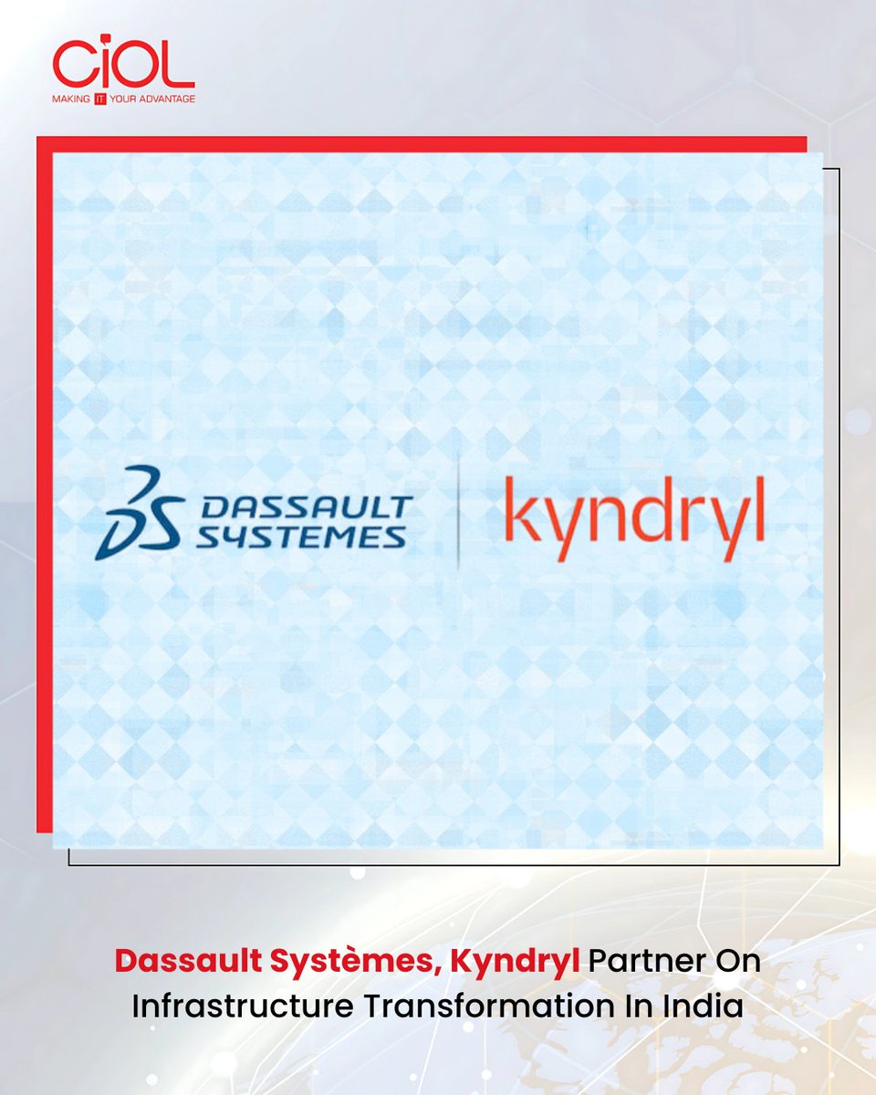 CiOL_News's tweet photo. Dassault Systèmes and Kyndryl Partnership
Dassault Systèmes and Kyndryl have joined forces to drive infrastructure transformation in India, combining the 3DEXPERIENCE platform with Kyndryl’s IT infrastructure services.
https://t.co/JaKTJzuse8
#CIOL #DassaultSystemes #Kyndryl https://t.co/p0qZAsf98g
