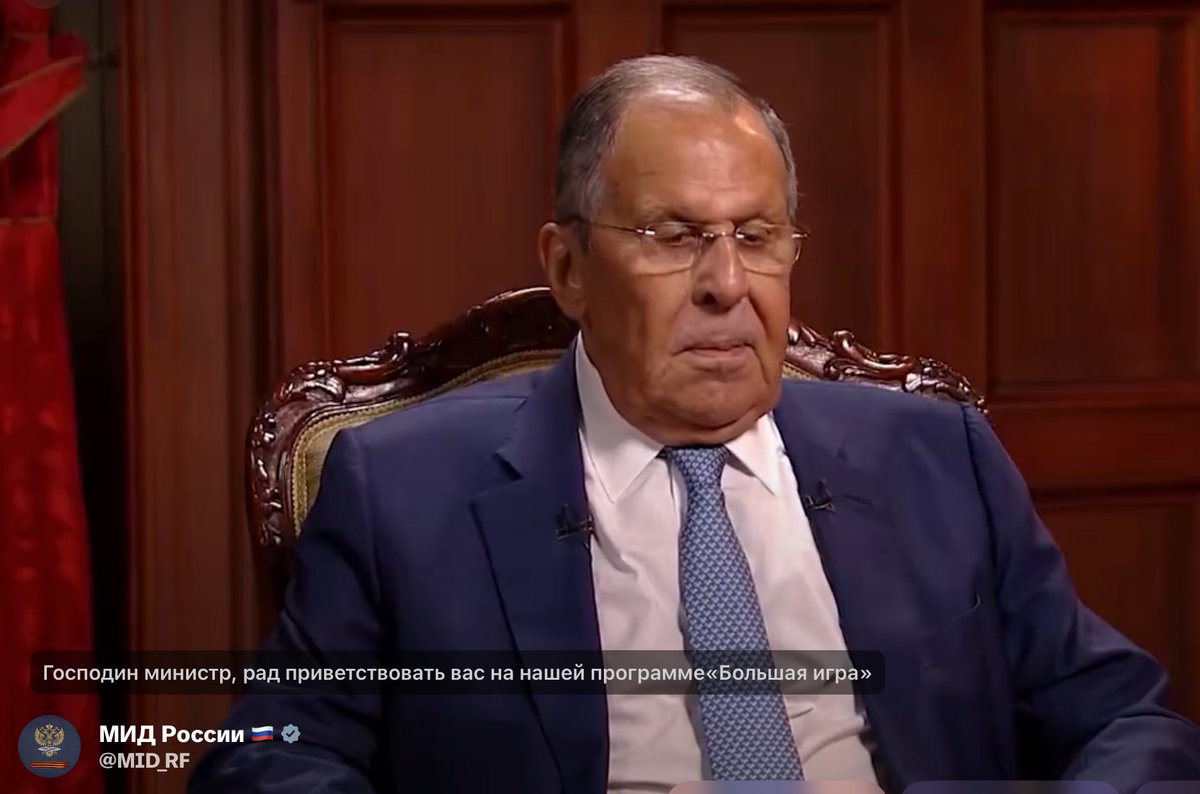 amicableru's tweet photo. #RECOMMENDED A brilliant interview by Russian Foreign Minister Sergey #Lavrov @MID_RF with Dmitry #Simes, host of the program #GreatGame @greatgameshow , and influential American media expert Andrew #Napolitano https://t.co/4KEf2seXv0