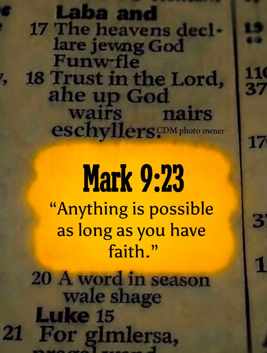 thompsonb2569's tweet photo. - Mark 9:23 https://t.co/RhJftfffHK