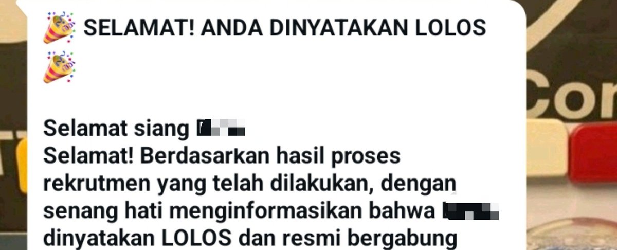 grvtyaa's tweet photo. alhamdulillah lolos dan senin udah mulai kerja 🥹🤍 https://t.co/yIab1aBCrF