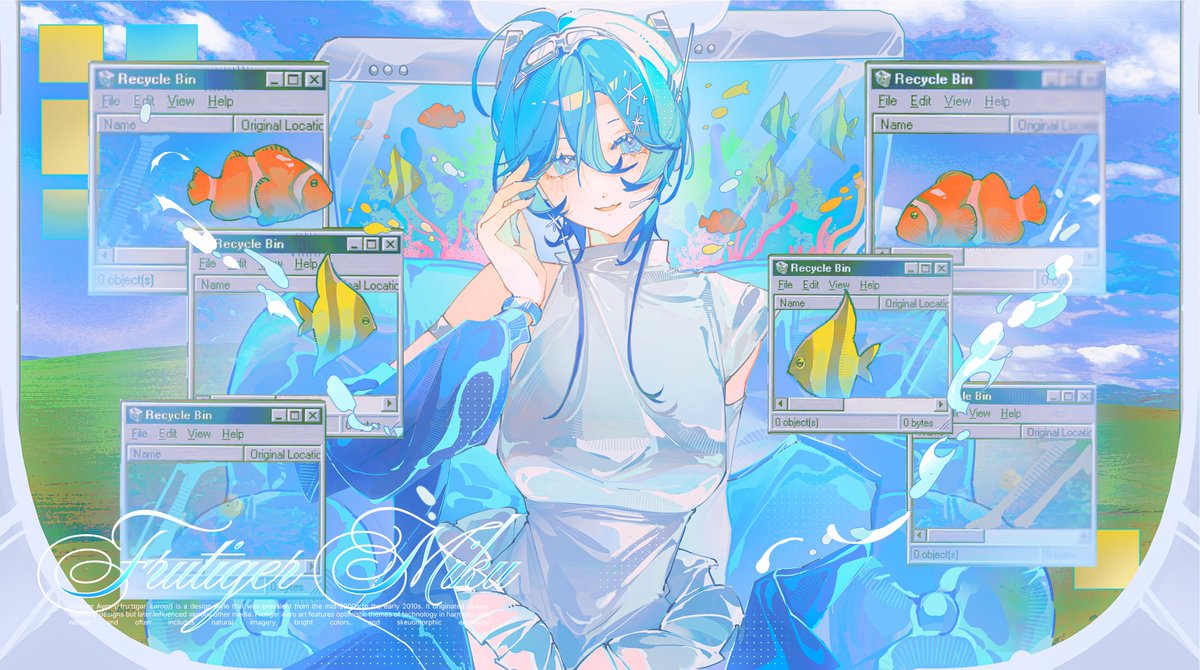 skarmyhan's tweet photo. ──★ ˙💻🐠 ̟ !!
miku x frutiger aero https://t.co/Ni932gR3XF