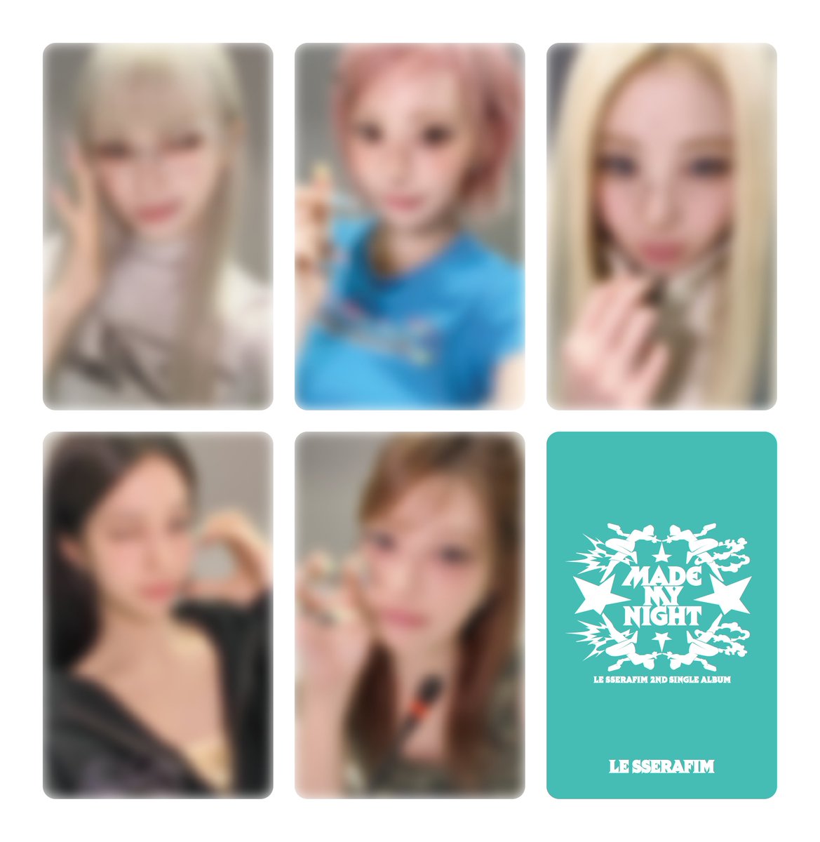 le_sserafim_jp's tweet photo. 📢LE SSERAFIM 2nd Single 'Made My Night' CD購入特典絵柄公開🫧

📍https://t.co/GS8YN8Omy8

#LE_SSERAFIM #르세라핌
#MadeMyNight https://t.co/CdTqaV6Il5