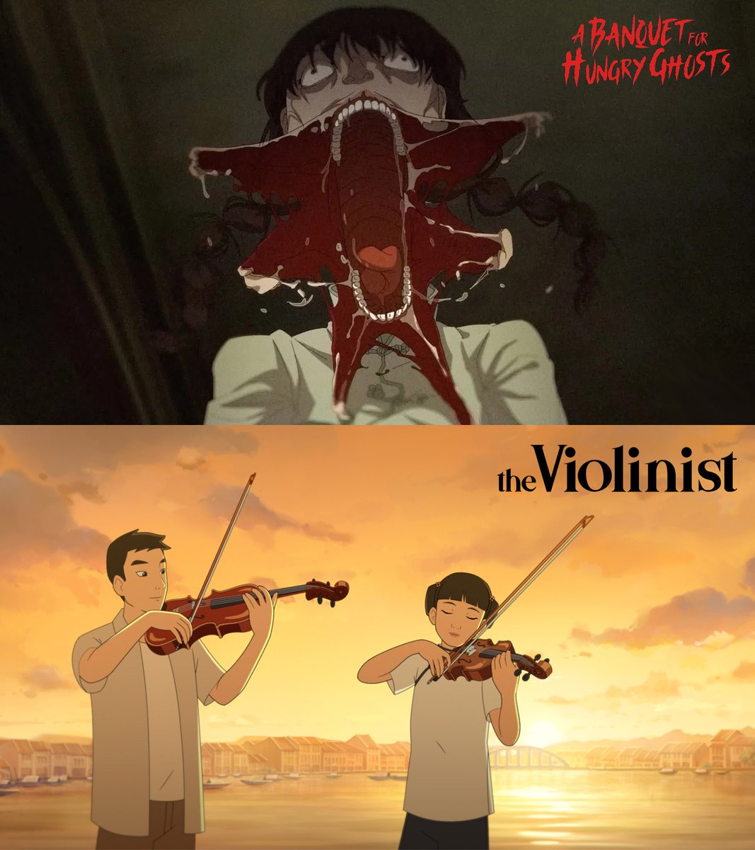 catsuka's tweet photo. The animated horror anthology "A Banquet for Hungry Ghosts" will be released in the summer of 2027.
4 short films by various animation studios from Singapore, Indonesia, Taiwan, Ireland &amp; India.
Main producer : Robot Playground Media ("The Violinist") https://t.co/Tr9xCm3laE