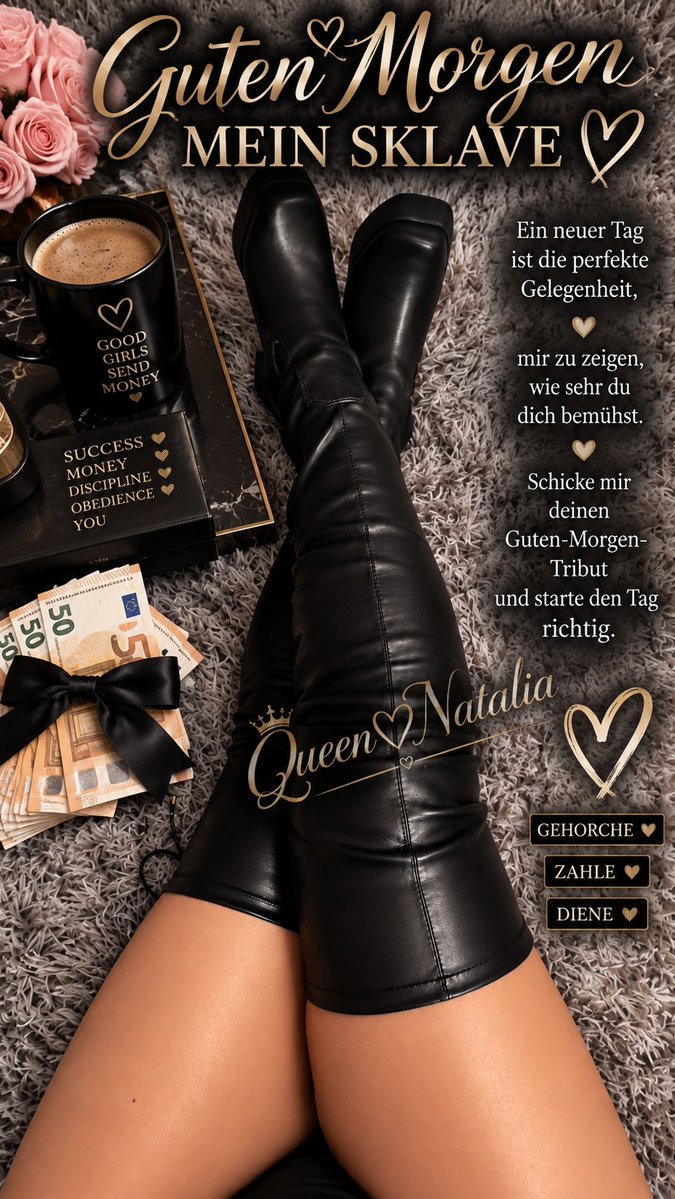 Nataliacndu's tweet photo. Genießt euren Tag ihr Zahlfotzen.👠😈👑💸⛓️
#findom #femdom #zahlschwein #fetisch #zahlsklave #herrin https://t.co/UKZKGLH3Al